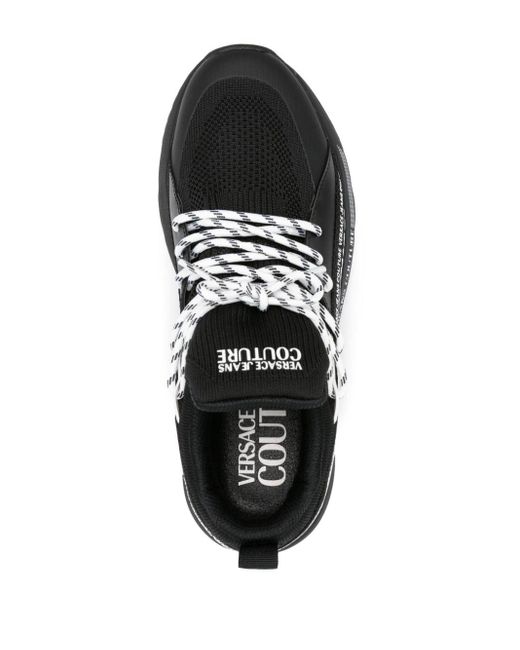 Versace Dynamic Sneakers Met Vlakken in het Black voor heren
