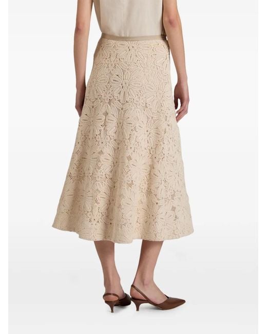 Slowear Natural Macramé Midi Skirt