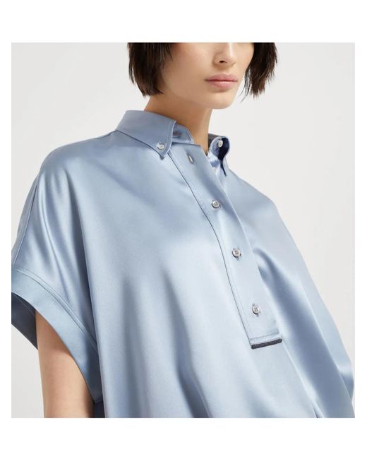 Brunello Cucinelli Blue Shirt