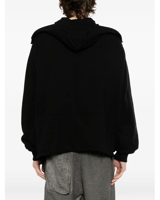 Thom Krom M Sj 695 Hoodie Met Rits in het Black voor heren