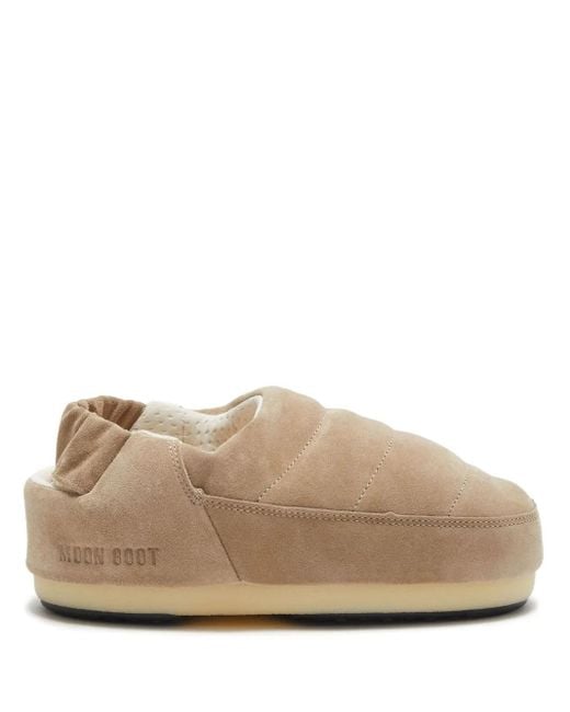 Moon Boot Natural Evolution Slipper Aus Wildleder