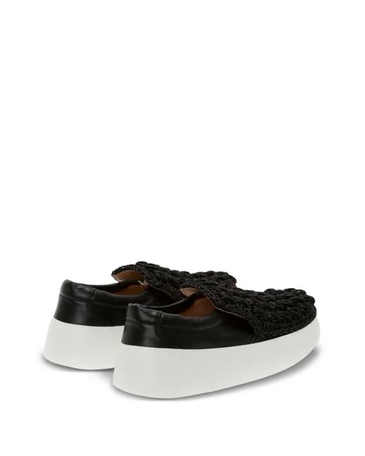 J.W. Anderson Black Popcorn Leather Loafers for men