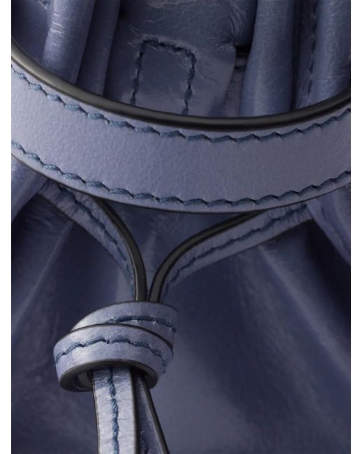 Prada Blue Bonnie Mini Leather Handbag