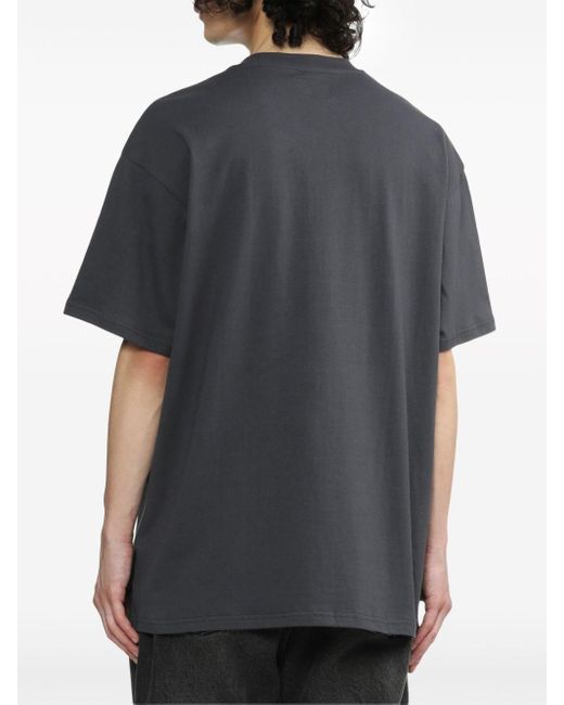 Izzue T-Shirt mit Slogan-Prägung in Black für Herren