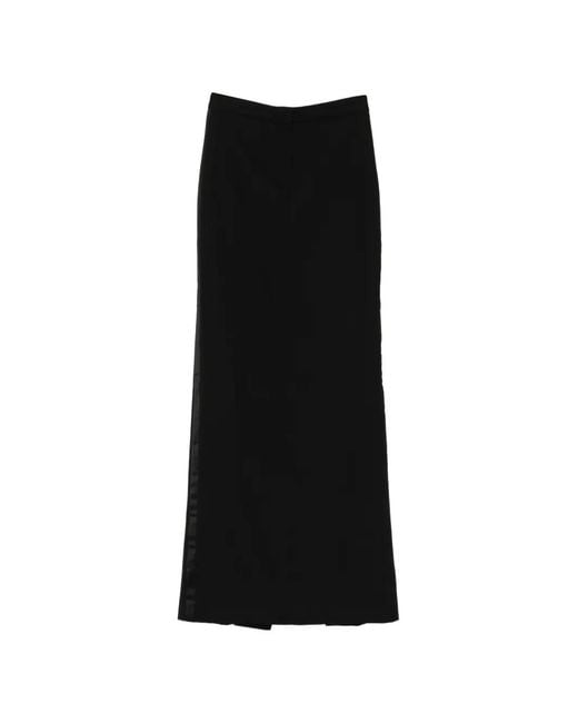 Kiki de Montparnasse Black Tuxedo Maxi Skirt