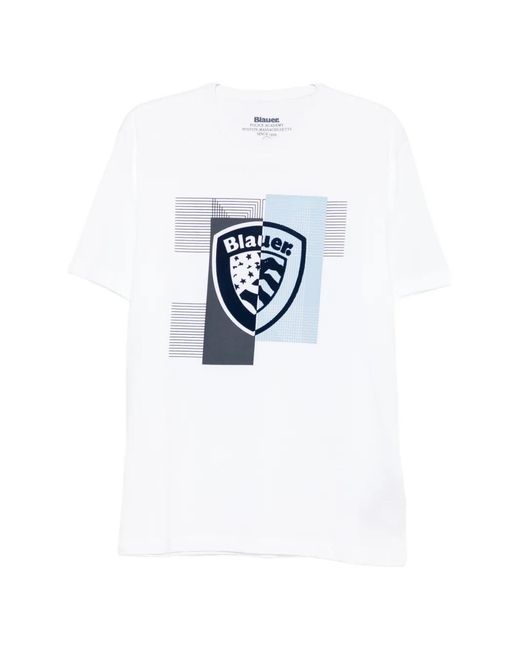Blauer Blue Logo-Print Short-Sleeve T-Shirt for men