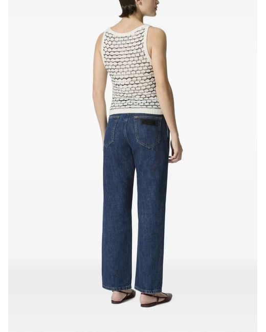 Missoni White Openwork Top