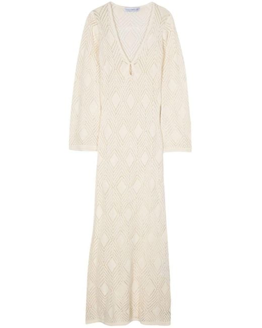 Faithfull The Brand White Serena Knitted Dress
