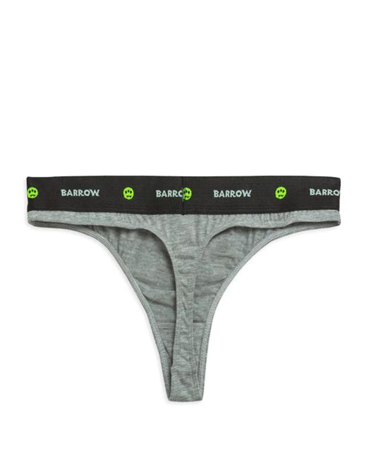 Barrow Black Logo-Waistband Thongs (Set Of Three)