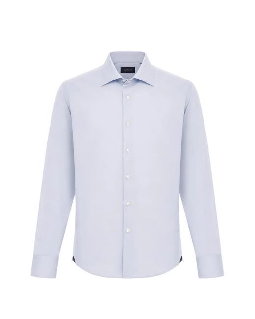 Tombolini White Spread-Collar Long-Sleeve Shirt for men