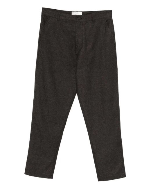 Universal Works Black Buttoned Trousers for men