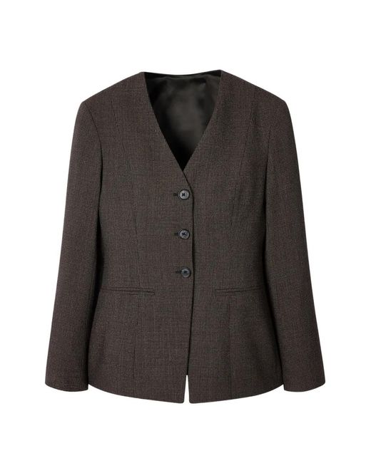 Paul Smith Black Buttoned Wool Blazer