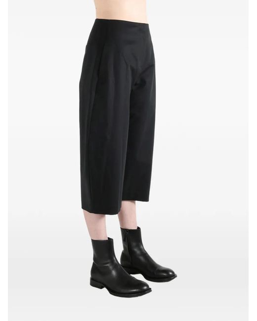 Amomento Gray Cropped Wide-Leg Trousers