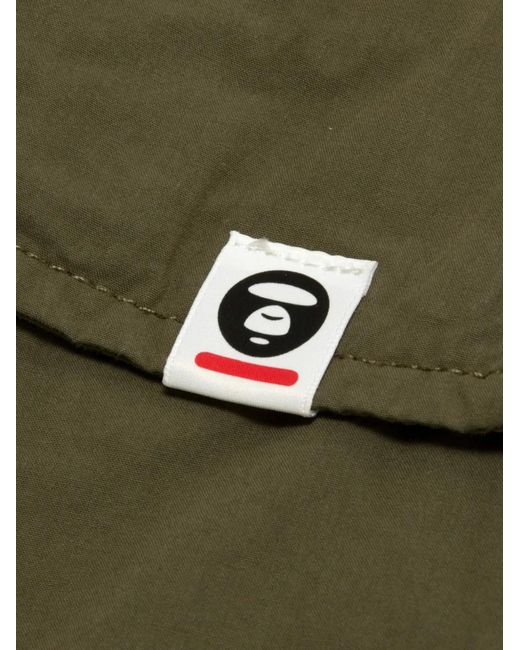 Aape By A Bathing Ape Green Cargo Shorts for men