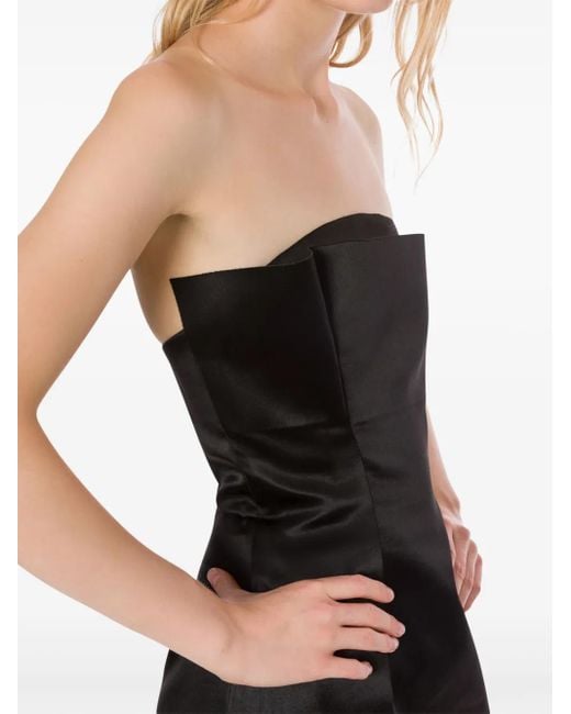 Philosophy Di Lorenzo Serafini サテン ミニドレス Black