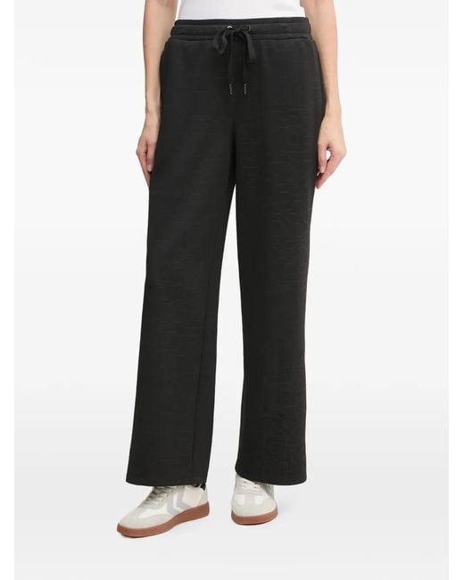 DKNY Black Drawstring Track Pants