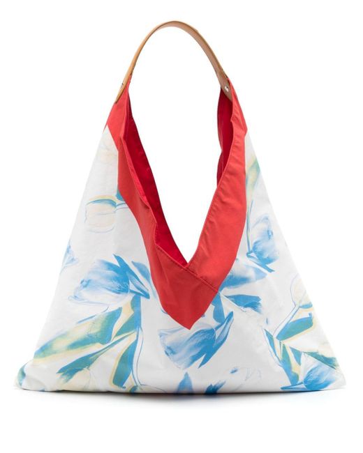 Paul Smith Blue Tulip-print Tote Bag
