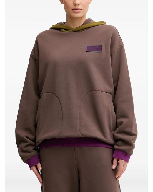 EA7 Brown Wendbarer Hoodie
