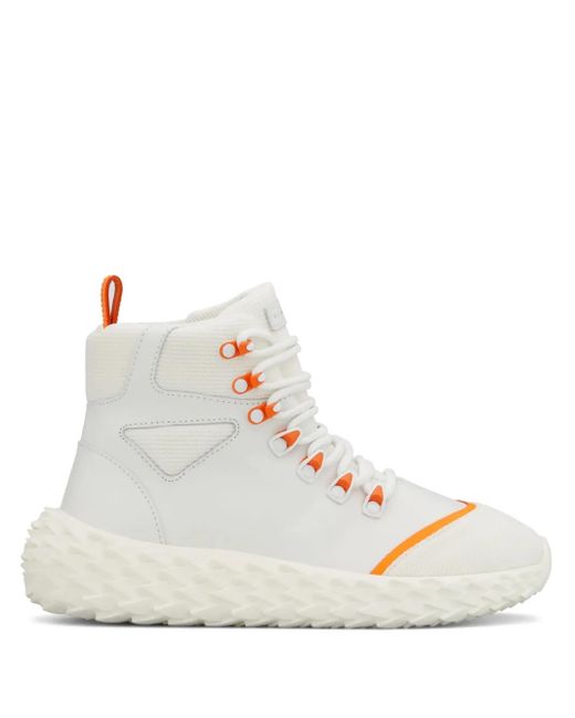Giuseppe Zanotti White Urchin High-Top Sneakers