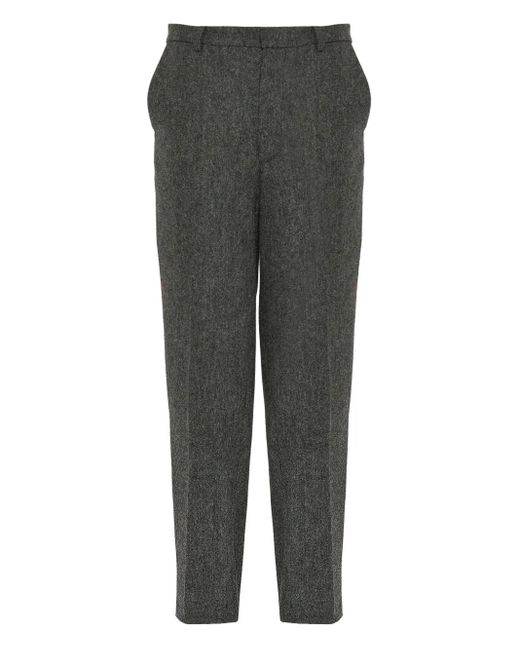 Pantalon En Tweed À Coupe Droite Yves Salomon pour homme en coloris Gray