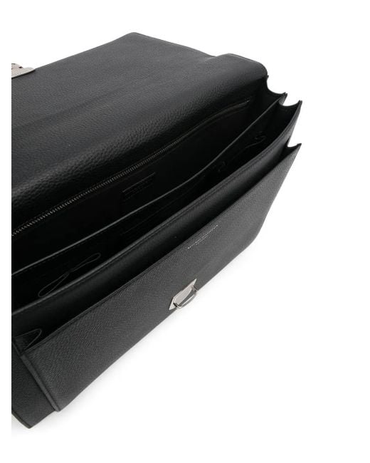 Aspinal City Leren Aktetas in het Black voor heren