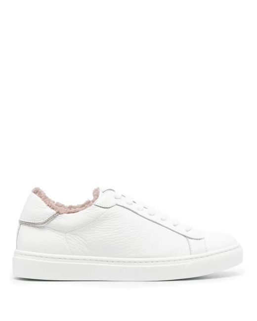 Fabiana Filippi White Leather Sneakers