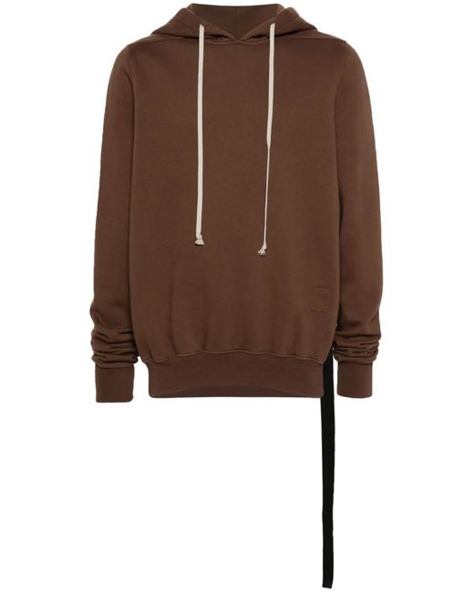 Rick Owens Brown Zip-Up Hoodie for men
