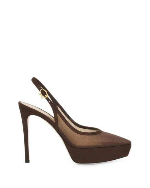 Gianvito Rossi White Nikki Platform Pumps
