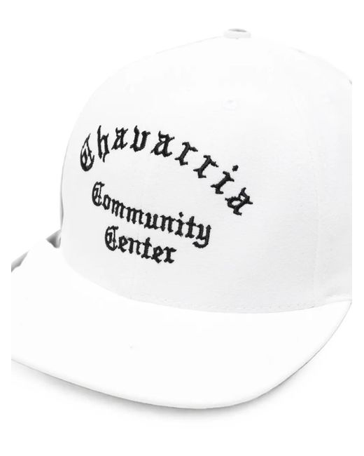 Willy Chavarria White Embroidered-Logo Cap for men