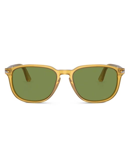 Persol Green Square Frame Tinted Sunglasses for men