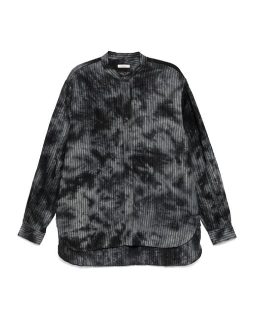 CALMLENCE Black Striped Shirt for men