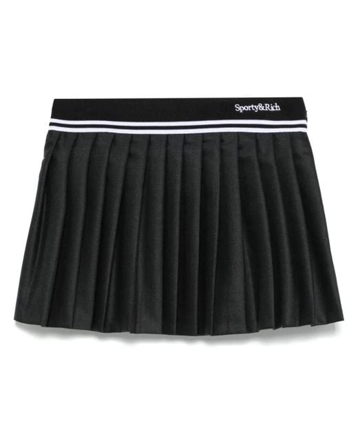 Sporty & Rich Black Abigail Mini Skirt