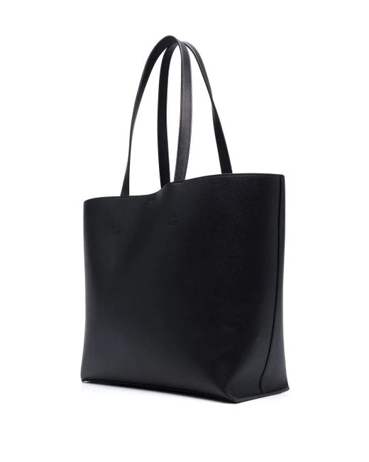 Versace Jeans Couture Black Faux-Leather Tote Bag