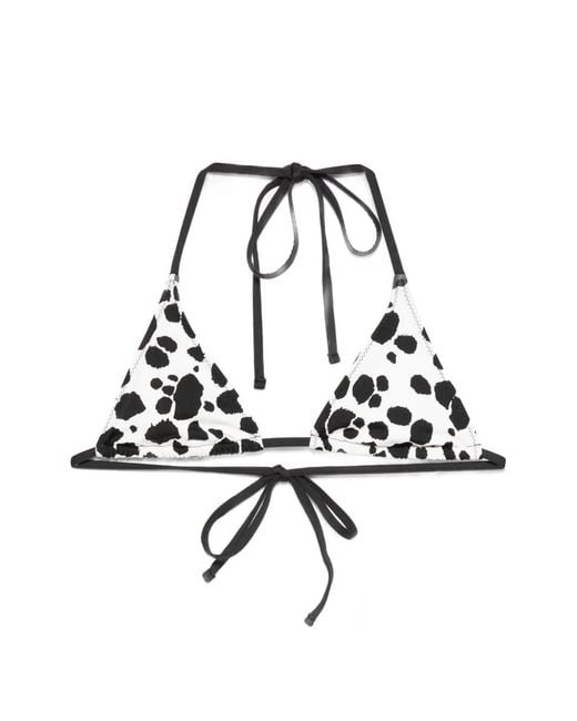 Frankie's Bikinis White Paradise Triangle Bikini Top
