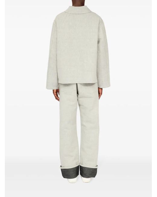 Maison Margiela Gray Button-Down Cotton Jacket for men