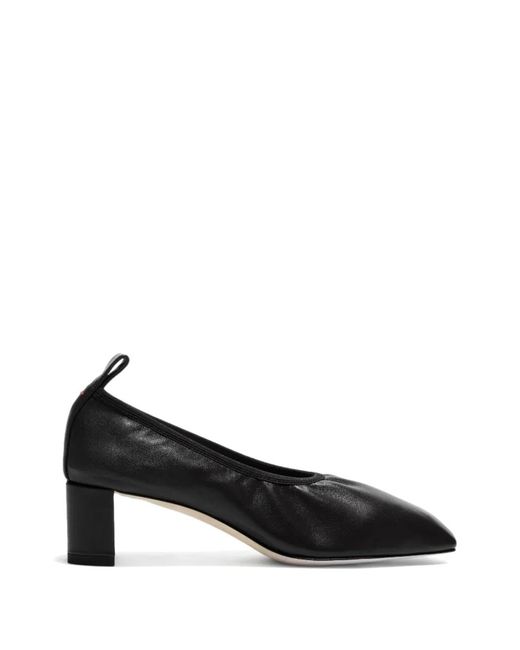 Aeyde Black Narissa Leather Heeled Pumps