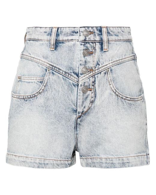 Isabel Marant Blue Jovany Jeans-Shorts