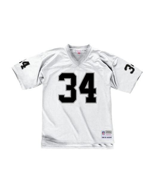 メンズ Mitchell & Ness X Los Angeles Raiders Legacy 1988 Bo Jackson Tシャツ White