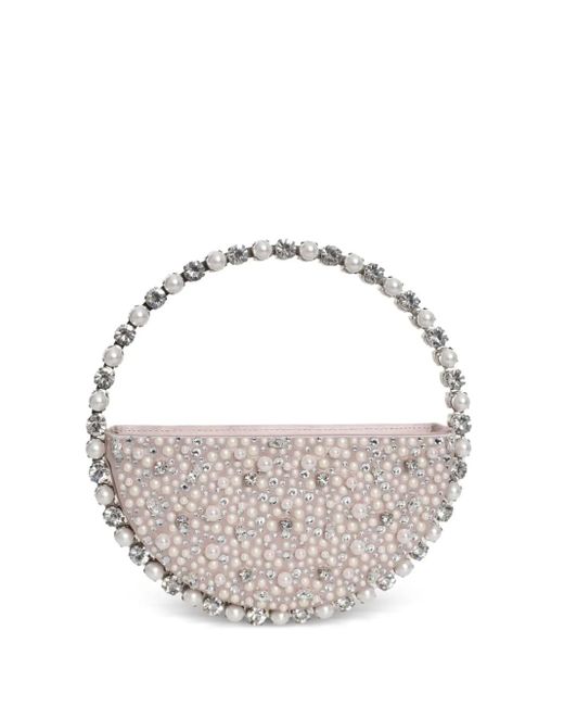 Borsa Tote Eternity Con Cristalli di L'ALINGI in Metallic