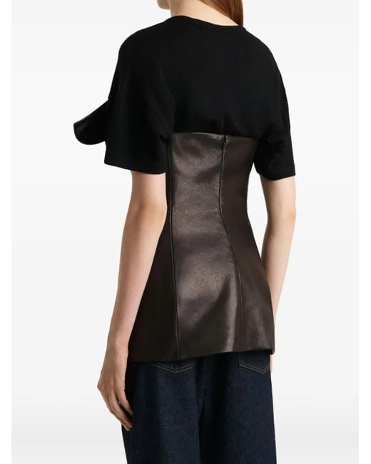 Khaite Black Corinne Strapless Top