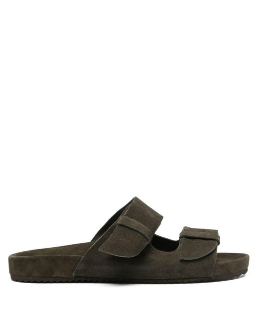 Ancient Greek Sandals Black Diogenis Crosta Shoes for men