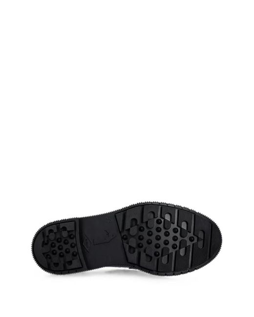 Adieu Black Mocassins À Semelle Épaisse