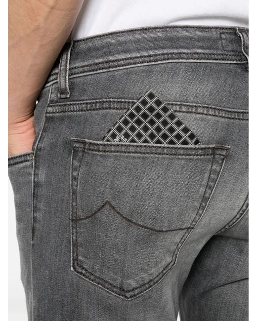 Jacob Cohen Gray Five-Pocket Jeans for men