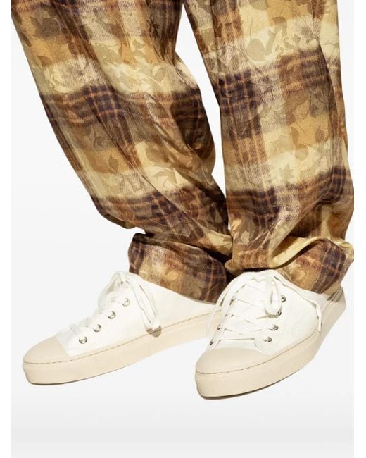 Vivienne Westwood White Orb-Appliqué Sneakers for men
