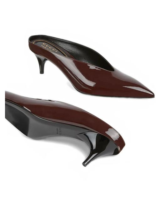 Gucci Brown Damen-Mules Mit Absatz, Grösse