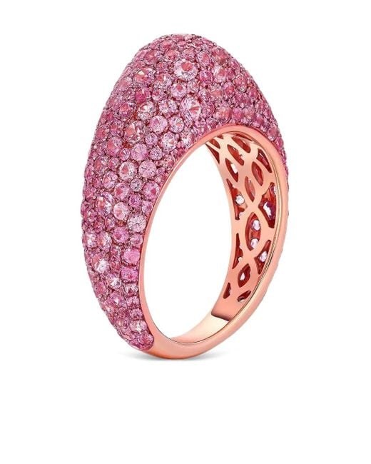 Graziela Pink 18K Rose Bahia Sapphire Ring