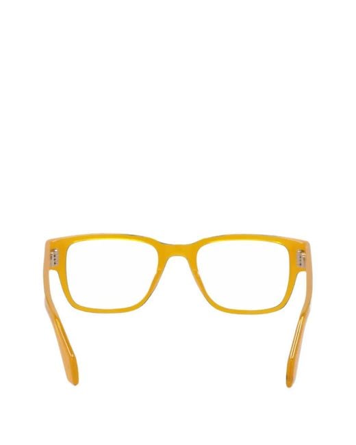 Off-White c/o Virgil Abloh Metallic Rectangle-Frame Optical Glasses