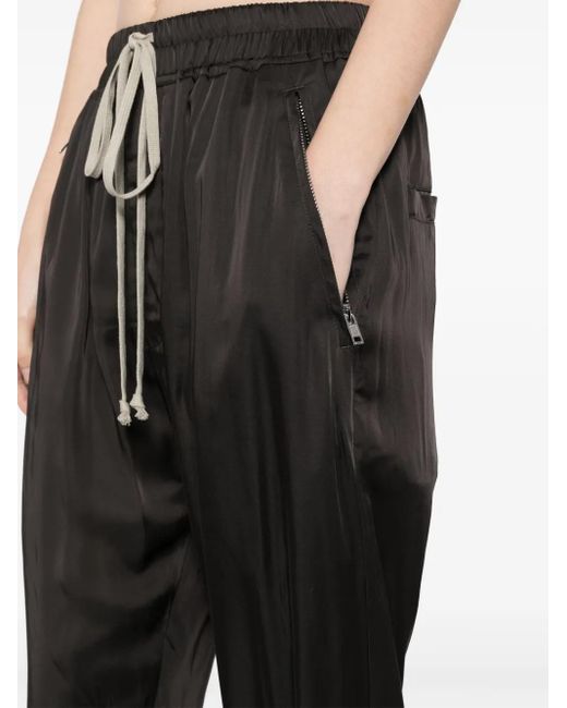 Rick Owens クロップド トラックパンツ Black