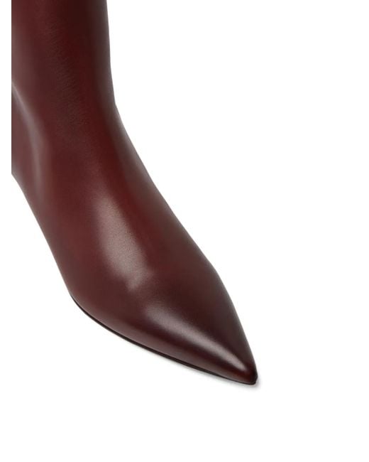 Marsèll Brown Aculeo Basalt Kitten-Heel-Stiefel Mit Spitzer Kappe
