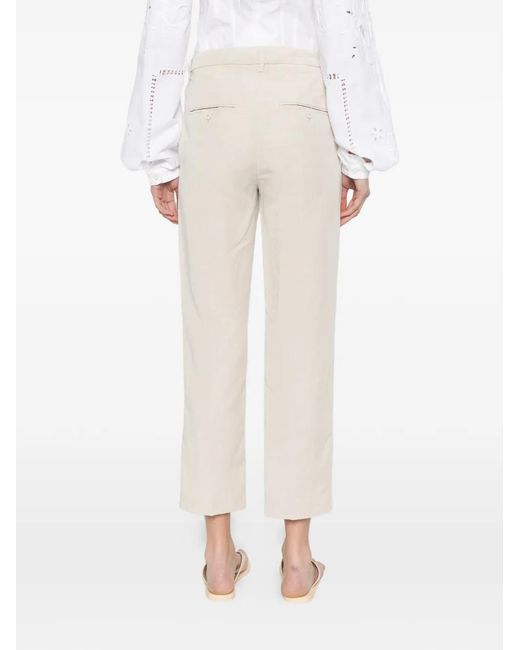 Dondup White Logo-Detail Trousers